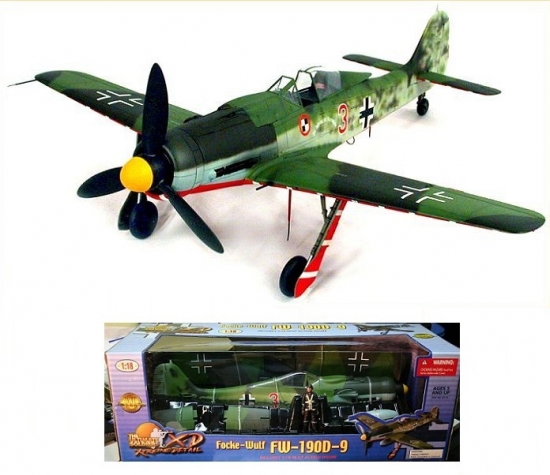 FW-190D-9 RED 3 Germany JG-44 1:18 Scale